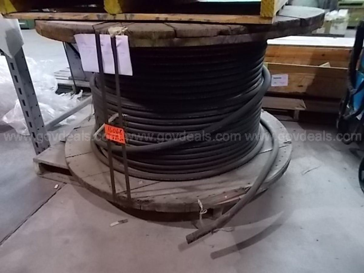 Large MCM cable on a wooden reel