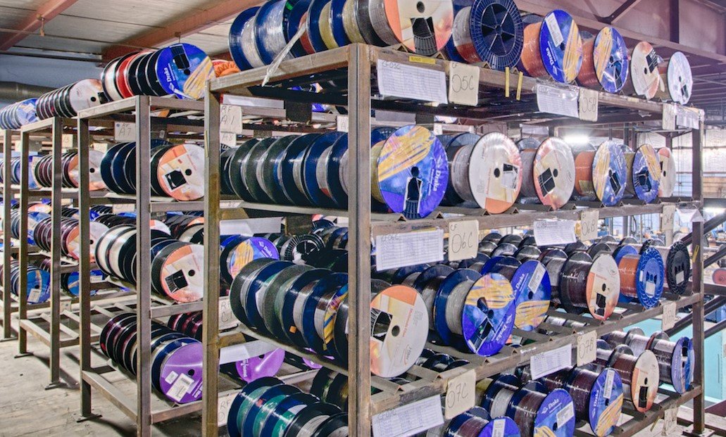 Surplus cable inventory awaiting an offer