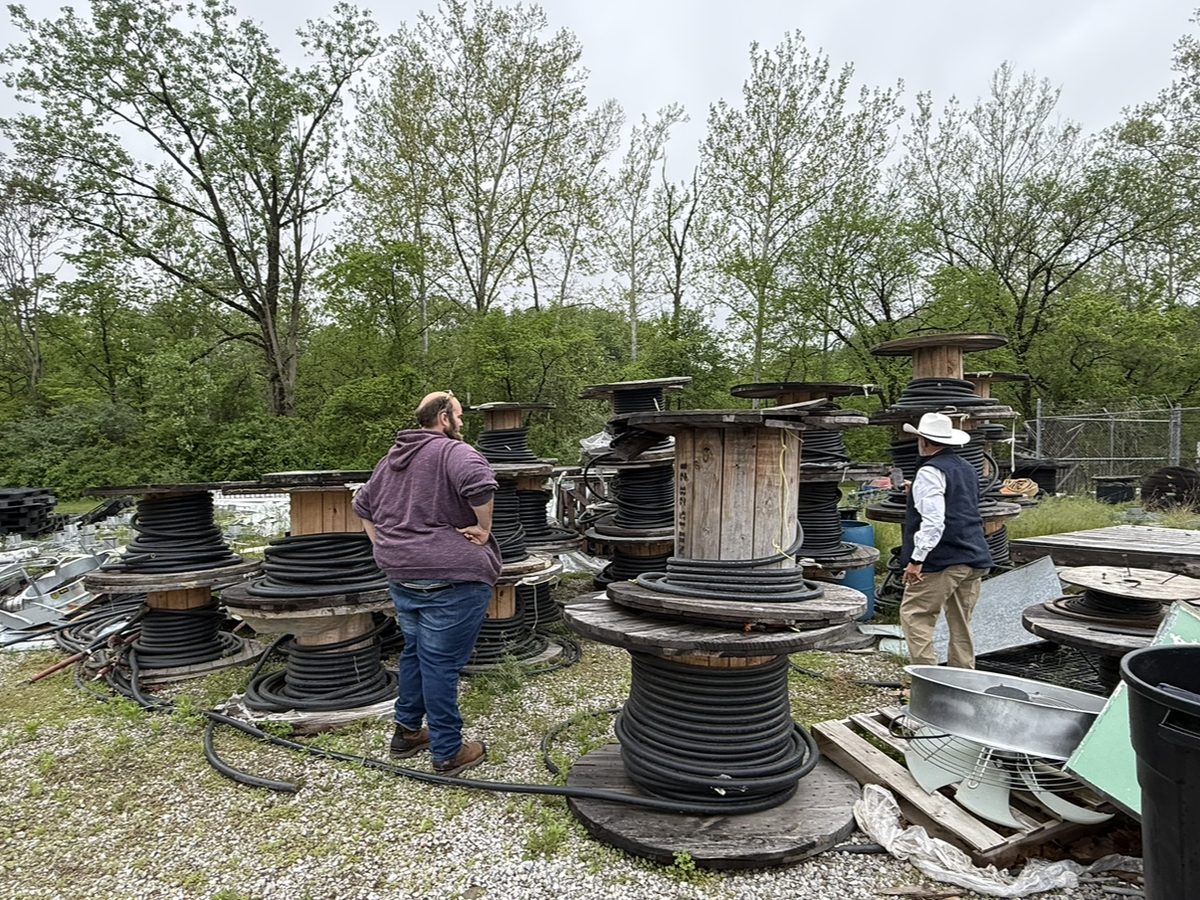 Our team inspecting reels before an offer